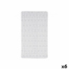 Craftenwood Protišmyková podložka do sprchy károvaný Transparentná PVC 67,7 x 38,5 x 0,7 cm (6 kusov)