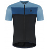 ROGELLI CORE BLOCK pánsky dres krátky rukáv, modrá-čierna Veľkosť: XXL