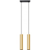 Sollux Lighting Lagos závesné svietidlo 2x10 W čierna-zlatá SL.1241