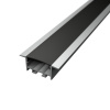 LEDprodukt LED lišta zapustená SDK 20 Dĺžka: 2m, Typ krytky: Čierna krytka zaklapávacia (difúzor)