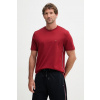 Tommy Hilfiger basic tričko pánske bavlnené MW0MW42393 burgundské L