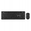 A4tech Bezdrátový kancelářský set klávesnice+myš FG1012S, CZ/SK, černá (FG1012S-BK)