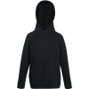 Fruit of the Loom Mikina Kids Lightweight Hooded Sweat s kapucí, dětská COT-16200900262 Černá 5-6