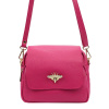 Dámska kožená crossbody kabelka fuksia Luka 19-68