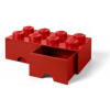 LEGO® úložný box so šuplíkmi 250x500x180mm červený