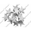 Drevená hviezdička 2cm - biela