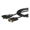 STARTECH 3ft HDMI to VGA active converter cable, STARTECH 3ft HDMI to VGA active converter cable - HD2VGAMM3