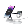 AppleMix Stojan / Qi nabíjačka TECH-PROTECT 3v1 pre Apple iPhone / Watch / AirPods - podpora MagSafe - biela