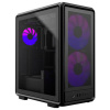 Cooler Master MasterFrame 500 Mesh AR midi tower PC skrinka čierna 3 predinštalované LED ventilátory, bočné okno, prachový filter; MF500M-KHNN-S01