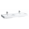 Laufen Pro S dvojumývadlo do nábytku 130x46,5cm,1otvor pre bat,s prepadom,Biela LCC Active H814968A001041