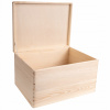 Drevená krabica Creative Deco dekoratívna s vrchnákom 40x30x24 cm