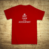 Keep calm, I´m an accountant, Barva Červená, Velikost XS Bezvatriko.cz 108175