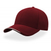 Atlantis | Estoril-S, 6 panelová šiltovka, červená Burgundy