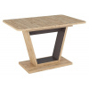 Casarredo Jedálenský stôl rozkladací NIGEL 120x80 dub wotan/hnedá