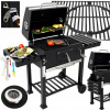 Primaveo gril na drevené uhlie 60 x 45 cm (PRENOSNÝ ZÁHRADNÝ GRIL NA UHLIE BBQ LIATOVÝ GROT PRIMAVEO MAJESTAT XL)