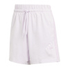 adidas Essentials 3 Stripe Shorts Womens Lavender M (12-14)