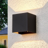Lucande LED vonkajšie nástenné svietidlo Evie, 11 cm, antracit, hore/dole - 9969033