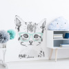 lovel Nálepka na stenu Animals - mačička v okuliaroch DK234