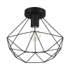 Stropné svietidlo Eglo 43004 TARBES E27 1x60 W Ø 33 cm čierne