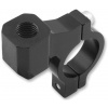 Q-TECH CNC adaptér spätného zrkadla M10/1.25 pravý závit 22.2 mm priemer čierny