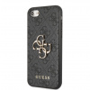 Guess PU 4G Metal Logo Zadný Kryt pre iPhone 7/8/SE2020/SE2022, sivá