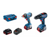 BOSCH GDX 180-LI + GSR 18V-50 - Akumulátorový rázový utahovač + Akumulátorový skrutkovač - 06019G5227