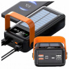 SOLÁRNA POWERBANKA S VÝKONNOU BATERKOU 50000 mAh 10 W | SOLÁRNA BATÉRIA 4 KÁBLE