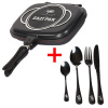 Giants fishing Akčný set Panvica na varenie Eazi Pan Large + Sada nerezových príborov