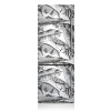 Dekoratívne magnety na chladničku Čierne listy 60x180 cm