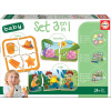 EDUCA Baby puzzle set Barvy, posloupnost a protiklady 3v1