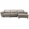 Xora ROHOVÁ SEDACIA SÚPRAVA, textil, koža, taupe - Sedačky - 002424004203