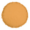 Cotton & Sweets Ľanová hracia podložka s volánikmi Pure Nature Exclusive - karamel