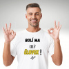 Vtipné tričko bolí ma človek p. Farba: Hnedá, Veľkosť: XL