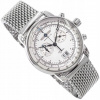 PÁNSKE HODINKY ZEPPELIN 7690 M-1 100 JAHRE STRIEBORNÝ DÁTUMOVKA CHRONOGRAF 50 M