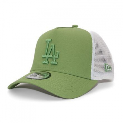 Kšiltovka New Era 9FORTY A-Frame Trucker MLB League Essential Los Angeles Dodgers Nephrite Green / W Velikost: One Size (56-59 cm)