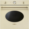 Vstavaná rúra s ventilátorom Smeg Colonial SF800PO krémová/mosadz
