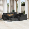 zahrada-XL Súprava záhradných pohoviek 13 pcs Čierna 100 x 100 x 71 cm 3363614