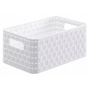 Kôš, košík - Univerzálny kôš biely plast (Rotho Country Container Basket)