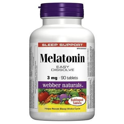 Webber Naturals Melatonin 3 mg tbl 1x90 ks