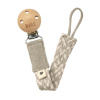 Bibs Paci Braid klip na cumlík Sage / Ivory