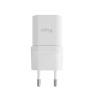 AppleMix 20W EU adaptér / nabíjačka ALLITY - USB-A + USB-C - mini GaN - biela