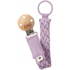 BIBS Paci Braid klip na cumlík - Violet Sky / Mauve