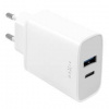 Nabíjačka do siete FIXED USB, USB-C PD, 30W (FIXC30-CU-WH) biela