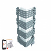 TERMA OUTCORNER E elektrický radiátor Bluetooth Rozmery (V x Š): 465 x 300 mm WLQON046030