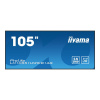 iiyama LH10551UWS-B1AG oznamovací displej Plochá digitálna tabuľa 2,66 m (104.7