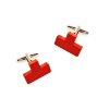 Manžetové gombíky tetris kocky T Červená