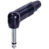 Neutrik NP2RX-BAG jack konektor 6.35 mm zástrčka, zahnutá Pólov: 2 čiernobiela čierna 1 ks; NP2RX-BAG