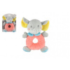 Teddies Chrastítko slon barevný plyš