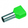 CB Elektro Izolovaná dvojitá dutinka Cu 2 x 6/14 mm, zelená(100 ks)