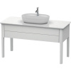 DURAVIT Luv stojaca skrinka pod umývadlo, pod dosku, 1 zásuvka, 1338 x 570 x 743 mm, biela matná lakovaná, LU956103636
